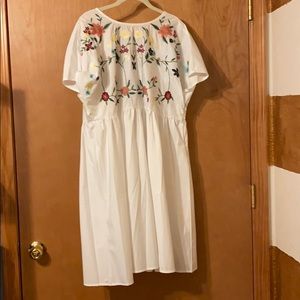 Shein white floral dress! Super pretty!